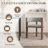 Wooden Dining Chair with Protective Pad Suitable for Kitchen or Dining Room(Set of 2)-43598180