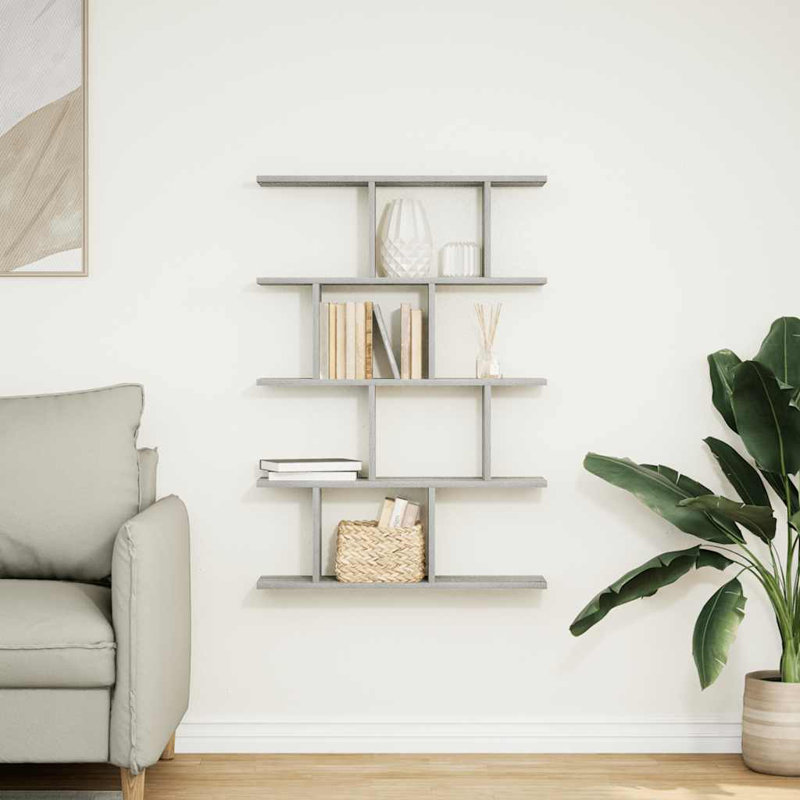 Aythan 12 Piece Bracket Shelf, Grey Sonoma