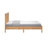 Ophelia & Co. Monaco Farmhouse Solid Wood Bed Frame with Slat Headboard, Rustic Pinewood Mission Style Platform Bed with Chunky Posts, No Box Spring Required-798396536