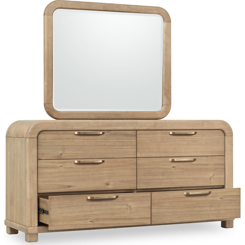 Hofstetter Six Drawer Wood Dresser In Lioness