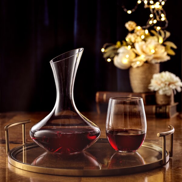 Wine Decanters and Carafes by -1.2 Liters Lead-Free Crystal Wine Decanter