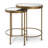 Mirrored Glass Tray Top Nesting Tables