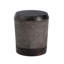 Table de bout durable Mgo, conception cylindrique compacte, charme rétro pour la maison et le patio