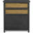 ClickDecor Nelson Storage Chest Cabinet with 2 Wicker Baskets