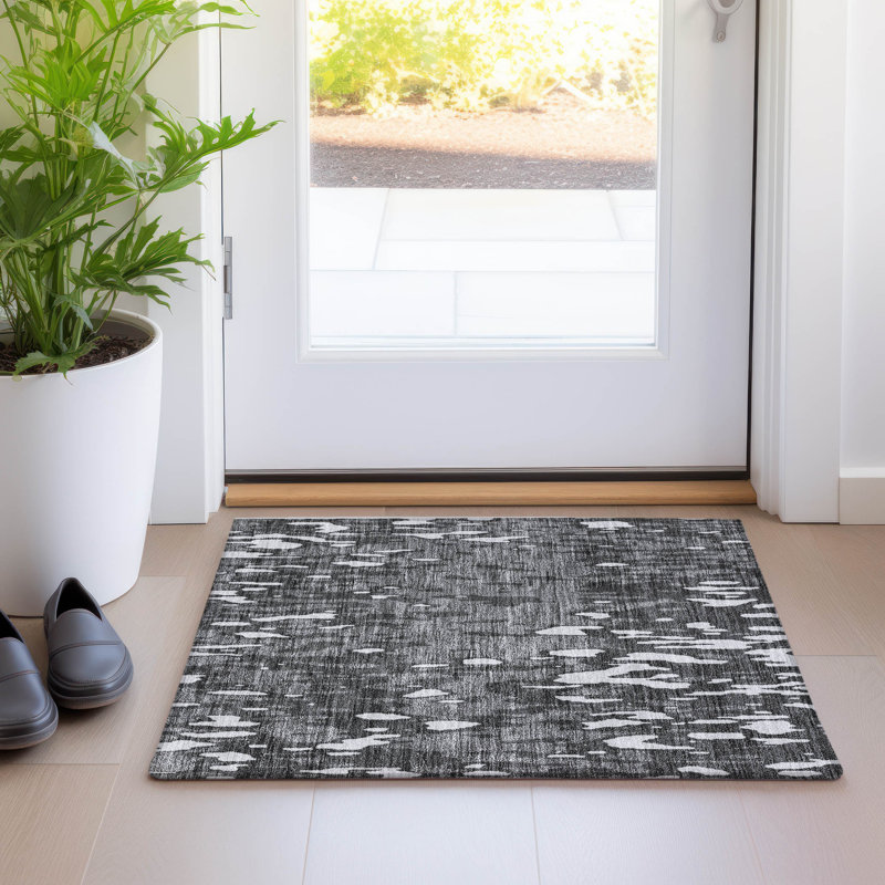 Tapis rectangulaire Aleighna avec envers antidérapant, Rectangle 1 pi 8 po x 2 pi 6 po