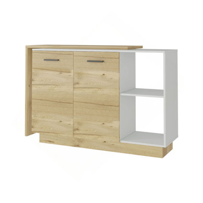 Kitchen Island, Two Concealed Shelves , Three Divisions