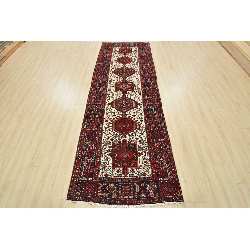 Tapis blanc unique de 3 pi 7 po x 10 pi 6 po