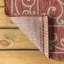 Tapis intérieur / extérieur rouge / beige tissé texturé Hagerman-127254230