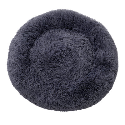 Velvet Bolster Pet Bed