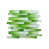 Argent / vert émeraude