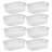 Sterilite 4.25 x 8 x 12.25 Inch Storage Bin with Carry Through Handles, (8 Pack)