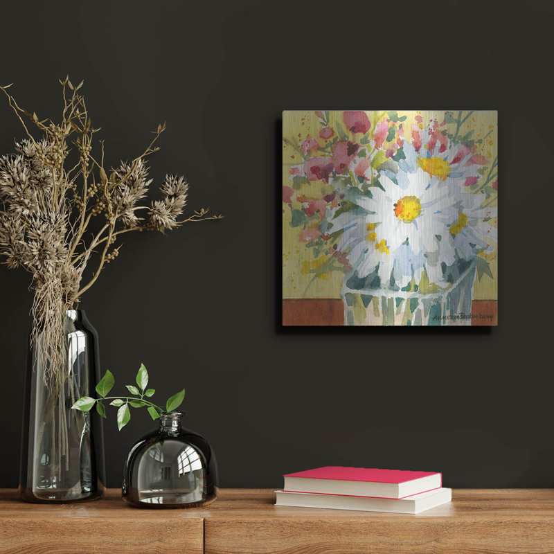 «Fresh» par Annelein Beukenkamp, art mural en métal, 12 po x 12 po, H 12 po x l 12 po