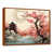 Toile avec cadre flottant brun