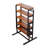 Medium-Size Rubber Wood Multifunction Convertible Dining Table,Transition Dining Table And Shelf For Home And Kitchen,Free Switch,Space-Saving For Any Need ,Wood Color Finish