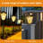 Huotian Solar Outdoor LED Garden Lights,Waterproof,Warm White OR Gradient Color(Set Of 2)