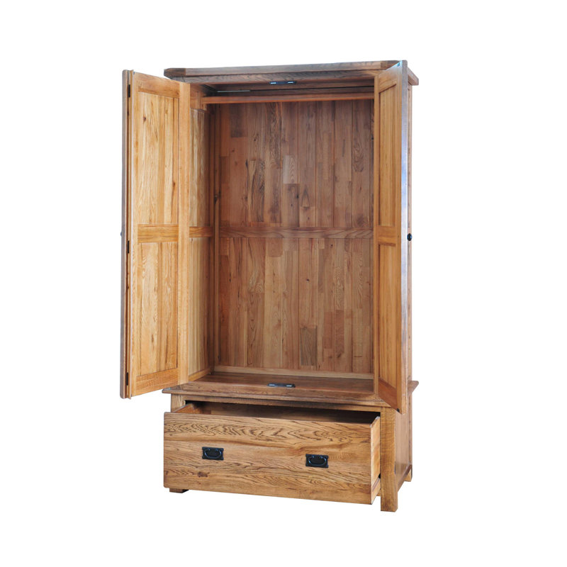 2 Door Solid Wood Wardrobe
