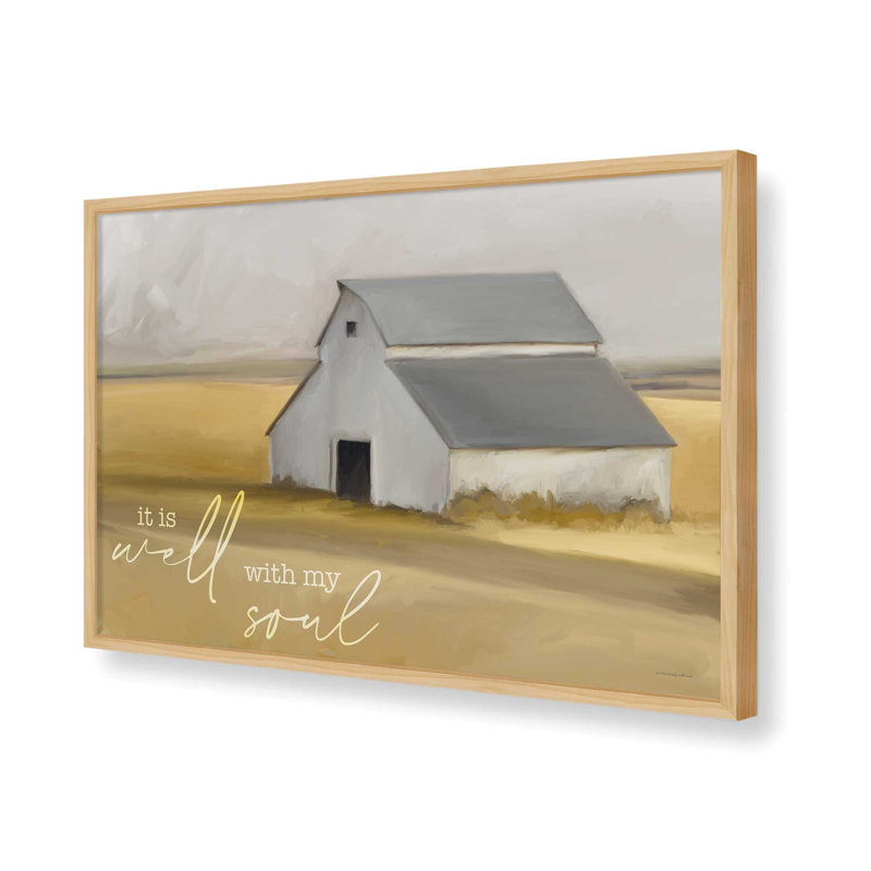 «It is Well with My Soul» par Kamdon Kreations, reproduction d'art, H 21,5 po x l 31,5 po, Tanné, Impression encadrée