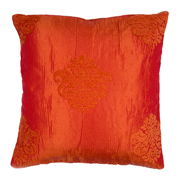 Duomo Square Pillow Cover, 15.6" x 15.75", Multi/Natural