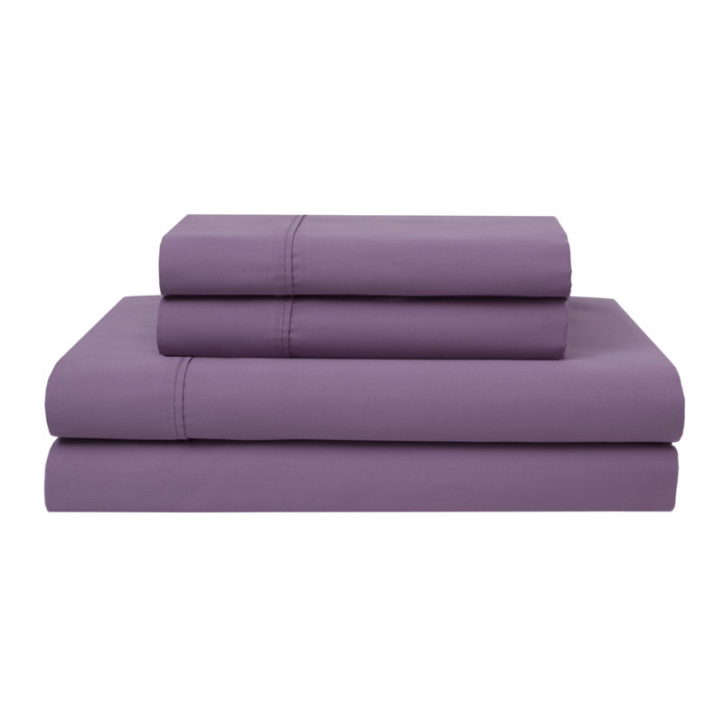 Amsterdam 100% Cotton Sateen Sheet Set, Queen, White
