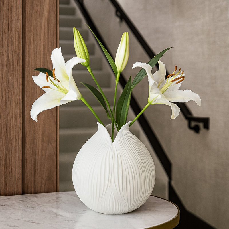 Vase de table Onycha, Blanc