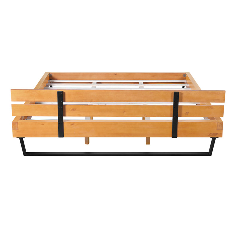Pine Wood Bed Frame King Size, King