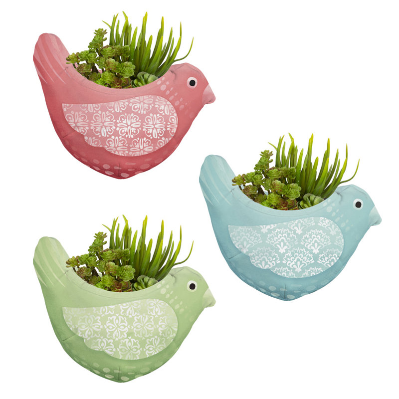 Ensemble de pots à fleurs suspendus 3 pièces Akilan