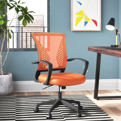 Ergonomic Task Chair Adjustable Height Office Chair Swivel Rolling Computer Chair Executive Desk Chair with Lumbar Support Armrest for Home Office