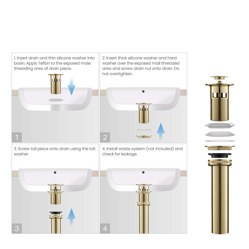 KIBI USA Circular Single Hole Faucet Single-handle Bathroom Faucet ...