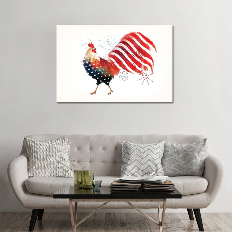 «Farm Fireworks Collection A» par Victoria Borges - impression, H 32 po x l 48 po x 1,5 po, Toile tendue, Aucun mat