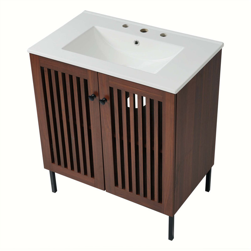 Charming Bathroom Vanity With Innovative Design And Ample Storage