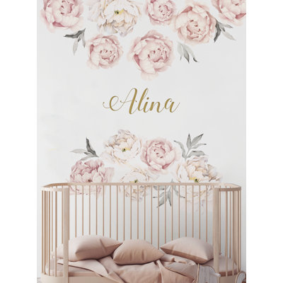 Adhésif décoratif pivoine Wanette