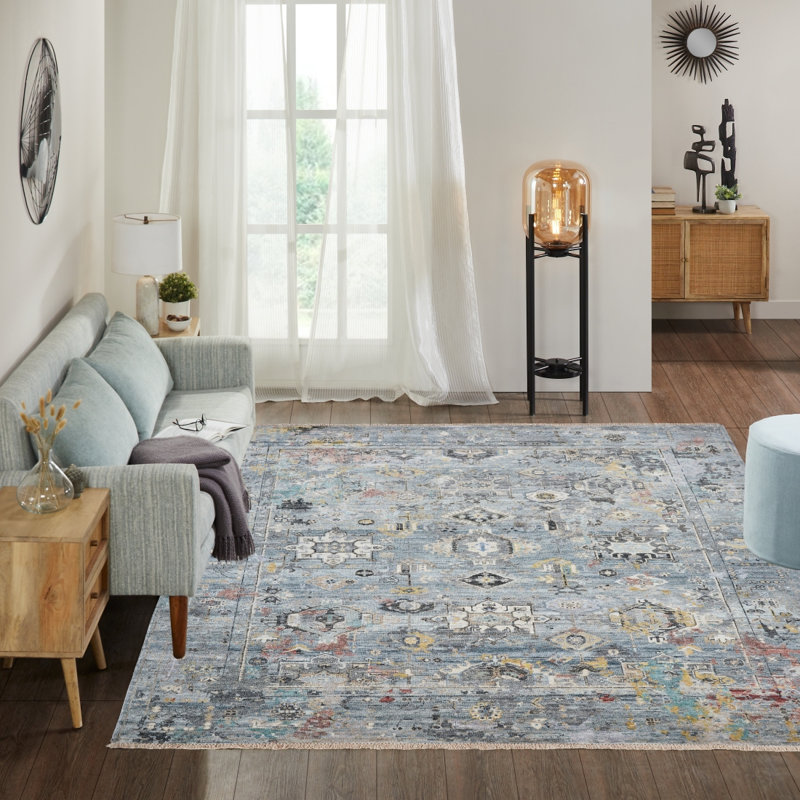 Tapis noué à la main Labriola Sky Breeze, Rectangle 10 pi x 14 pi