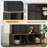 Trendy Farmhouse Coat Rack With 4 Hidden Hooks, Multifunctional Entry Shoe Cabinet With 8 Doors, Coat Rack With Open Compartment For Living Room-424689004