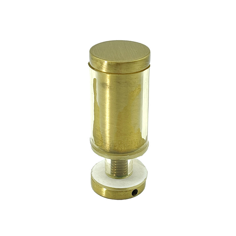 Bouton de porte en verre Brixwell KCSMSB, Laiton satiné