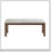 Brown Finish 6-Piece Dining Set with Rectangular Table, Bench, and Beige Upholstered Side Chairs for Transitional Kitchens