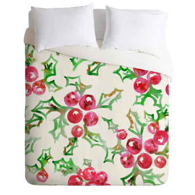 Dash And Ash Farmhouse / Country Polyester Floral Duvet Cover