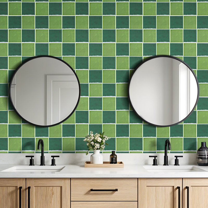 No Subject Wall Decals, Green/Dark Green