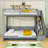 Full Over Full Murphy And Loft Bed Combination With Hydraulic System And Hidden Desk-281052237
