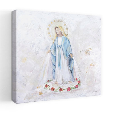 Blessed Mother Abstract Contemporary Flower Art