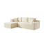 Canapé compressible en chenille beige-1941132070