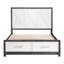 Grand lit avec rangement, meuble de rangement pour lit plateforme gris