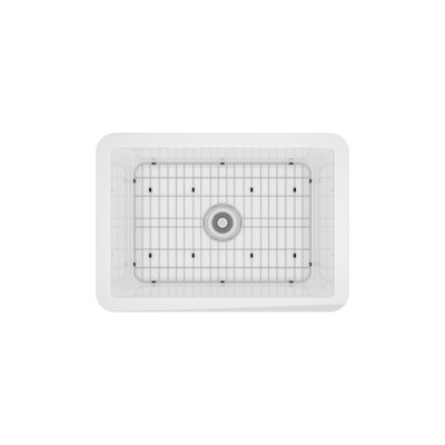 26.65'' L Undermount Single Bowl Fireclay Kitchen Sink