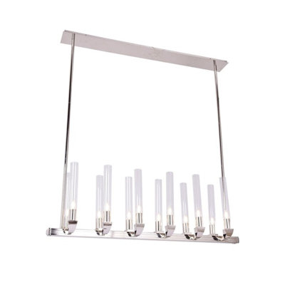 Eseli 12 - Light Dimmable Kitchen Island Linear Chandelier