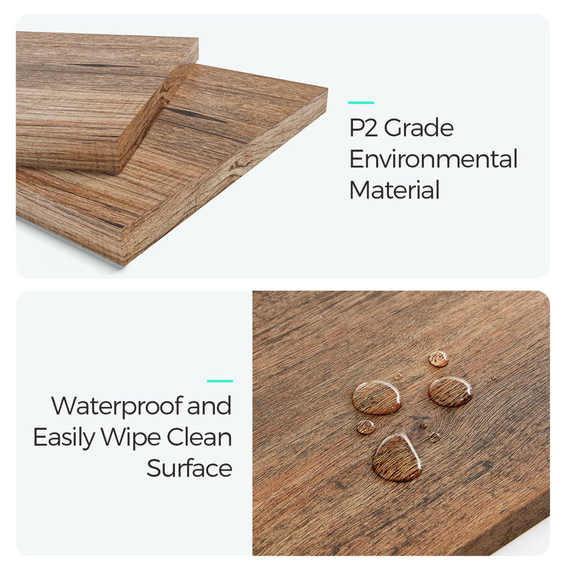 3-Piece Living Room Table Set, Brown
