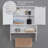 Farmhouse Over The Toilet Storage Cabinet With 2 Door And Adjustable Shelves For Bathroom Living Room-1482913231