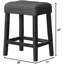 Ensemble de 2 tabourets de comptoir en bois transitionnel 24 po (sans la table)-2074964054