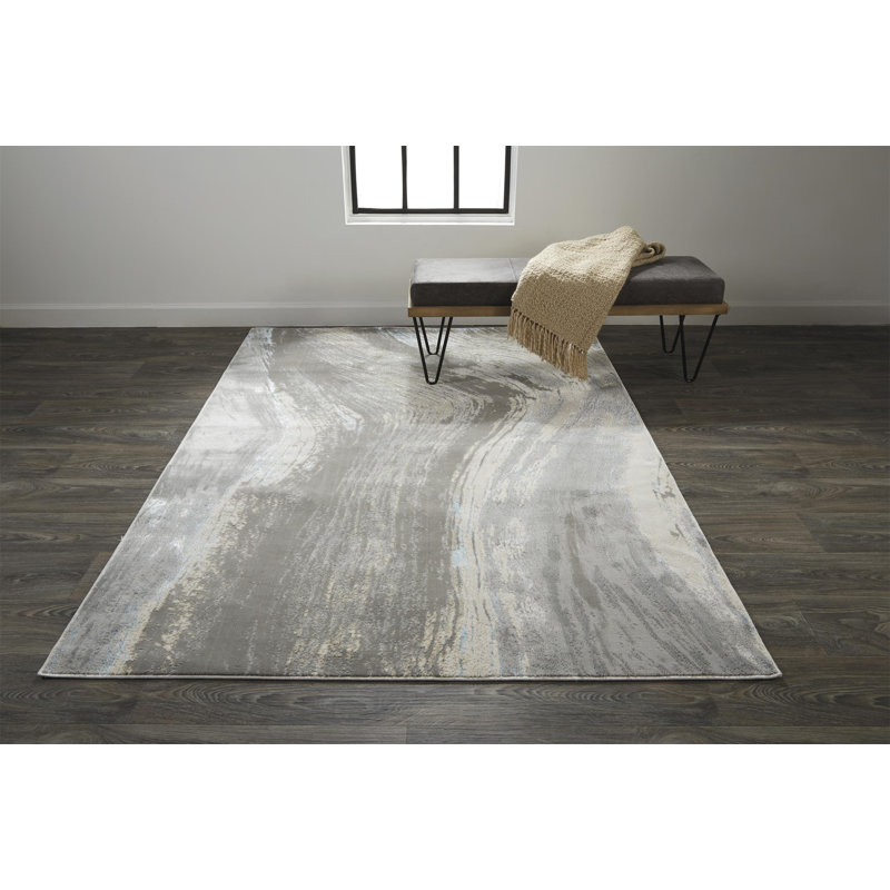 Nikola Performance Abstract Indoor Rug, Rectangle 5' x 8'