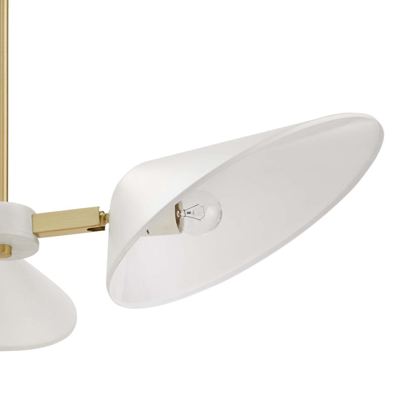 Luminaire suspendu à 3 lumières 3 "Journey par Modway, Blanc