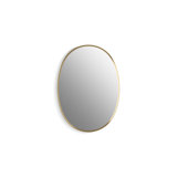 Verdera 24 in x 34 in Oval Framed Medicine Cabinet, Surface Mount or Recessed
