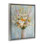 Cadre flottant orange et blanc à motif de fleurs, design par Franklyn Gregory